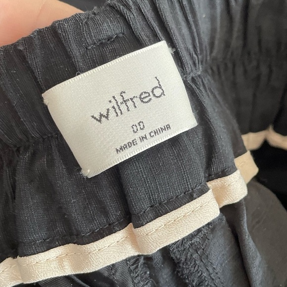 Aritzia Wilfred Kafka Belted Linen Cargo Pants High Rise Cropped - Picture 2 of 11